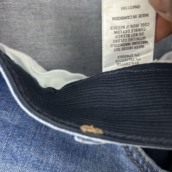 Wonderly Womens Sz 24 Skinny Mid Rise Medium Wash Blue Jeans Denim Stretch Waist - Picture 4 of 13